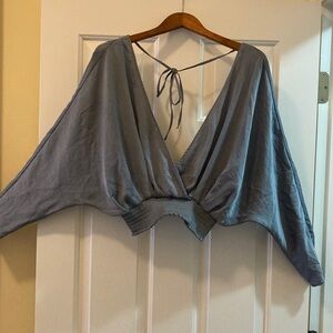 Express Steel Gray Women's Blouse